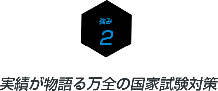 実績が物語る万全の国家試験対策