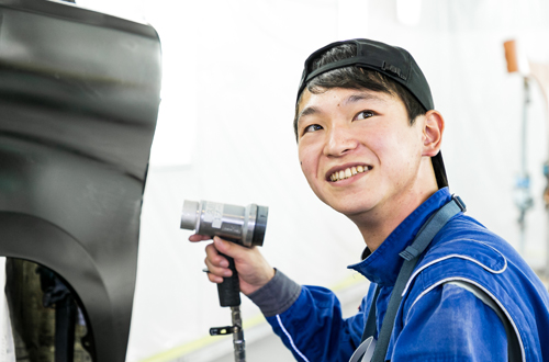 車体整備工学科 伊藤 隆さん 吉田高等学校出身(愛媛県)