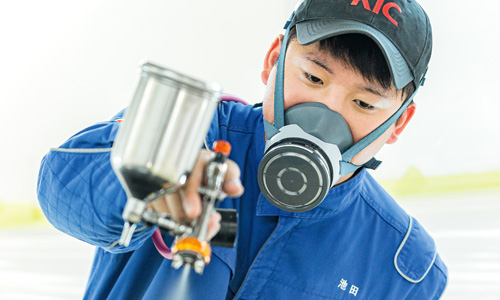 車体整備工学科 池田 雄一さん 城北高等学校出身(熊本県)