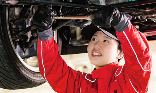 二級自動車工学科 吉村 真珀さん 対馬高等学校出身(長崎県)